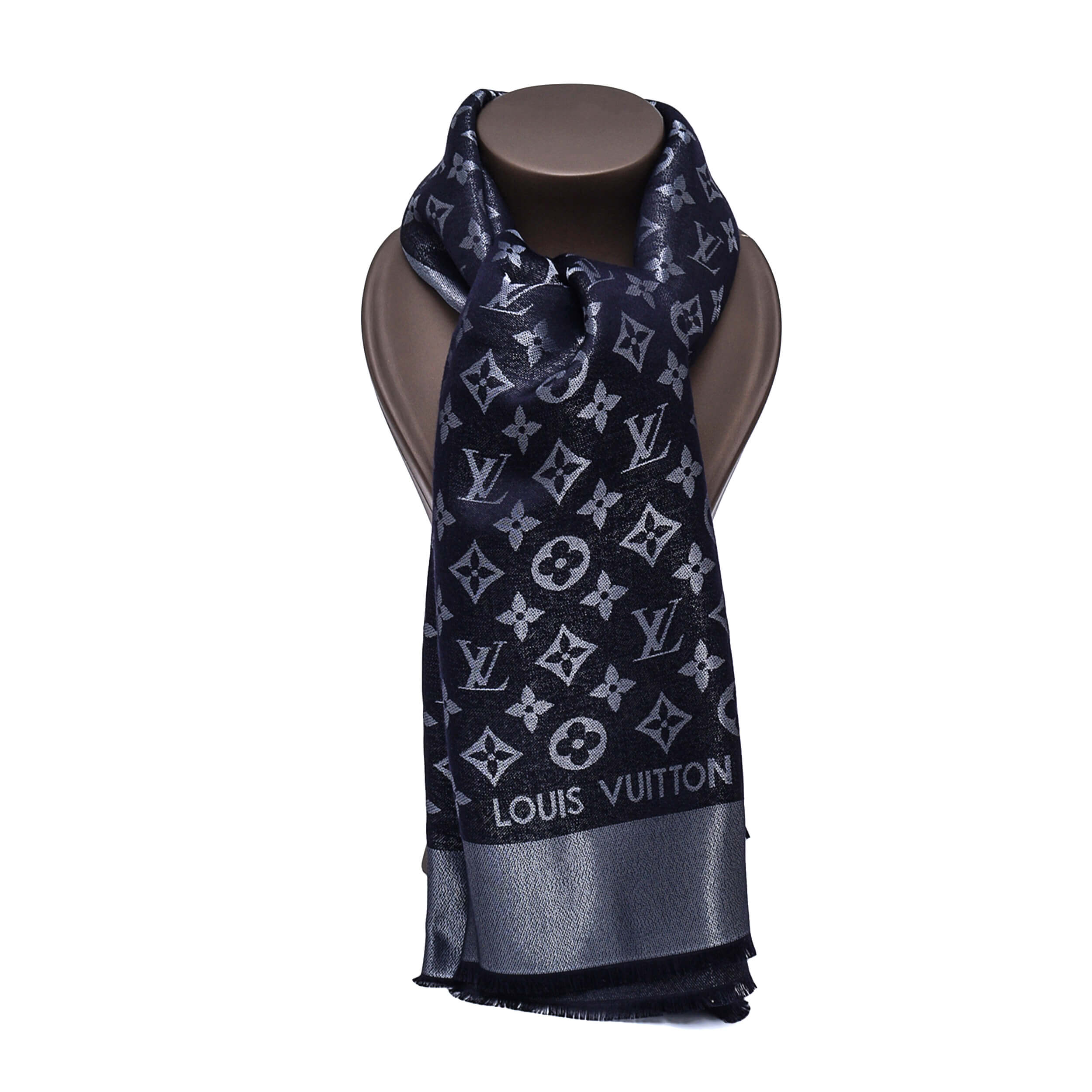 Louis Vuitton - Antrachite Monogram Shine Classic Shawl